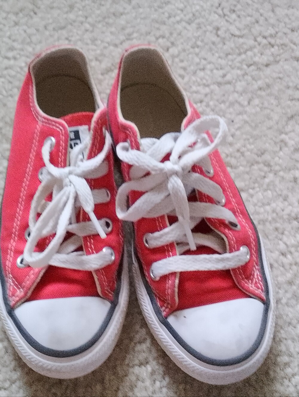 Kids Size 12 Red Converse Chucks